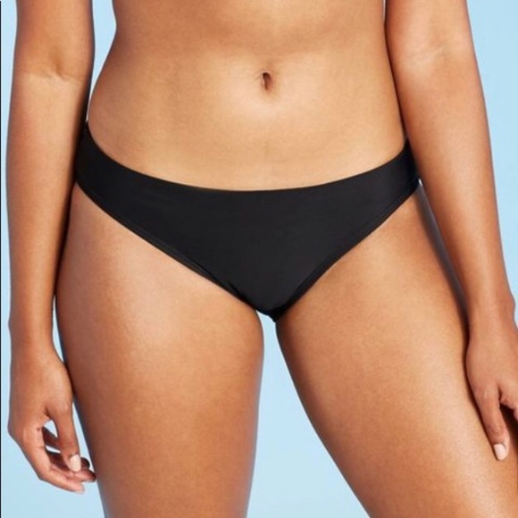 All in Motion Black Medium Coverage Bikini Bottom - Picture 2 of 10